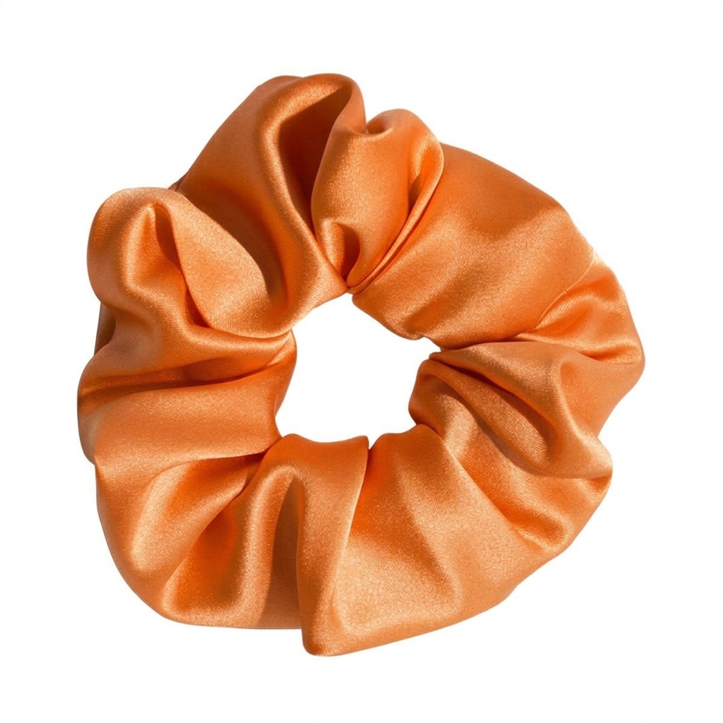 Duża jedwabna gumka Orange 